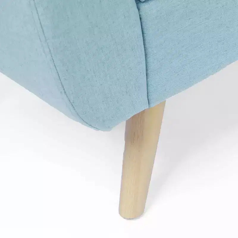 Banc de rangement moderne HomePop avec pieds en bois