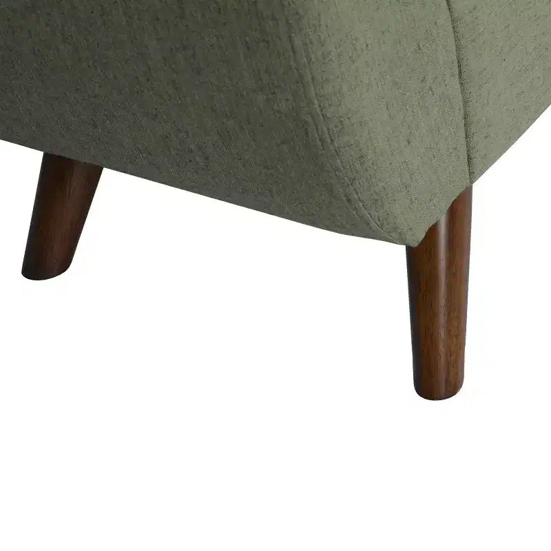 Banc de rangement moderne HomePop avec pieds en bois