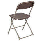 Chaise pliante en plastique Emma et Oliver de 295 kg, qualité supérieure, pour maison et événements (lot de 4)