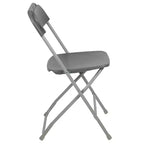 Chaise pliante en plastique Emma et Oliver de 295 kg, qualité supérieure, pour maison et événements (lot de 4)