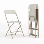 Chaise pliante en plastique Emma et Oliver de 295 kg, qualité supérieure, pour maison et événements (lot de 4)