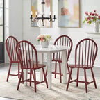 Lot de 2 chaises de salle à manger Windsor Buylateral en bois massif de style ferme à barreaux