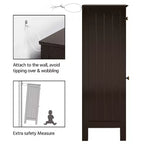 Meuble bas de salle de bain Yaheetech avec tiroir et porte à persienne unique