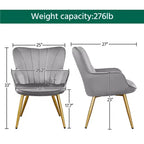 Yaheetech Fauteuil d'appoint Fauteuil moderne pour salon