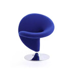 Ensemble de 2 fauteuils pivotants d'appoint Curl en mélange de laine - Manhattan Comfort