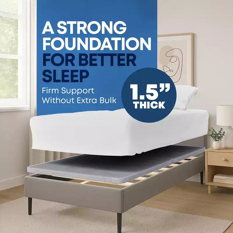 Sommier tapissier Continental Sleep de 3,8 cm d'épaisseur, séparable, entièrement assemblé, pour matelas/soutien de lit