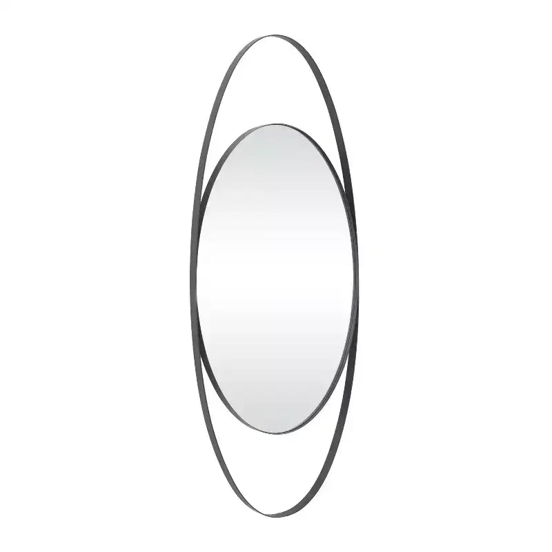 Miroir Mural Ovale en Métal - CosmoLiving by Cosmopolitan