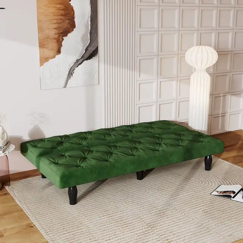 Canapé convertible en velours