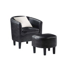 Fauteuil d'appoint Churchill avec ottoman Convenience Concepts