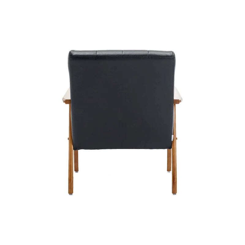 Lot de 2 fauteuils d'appoint modernes du milieu du siècle avec table d'appoint
