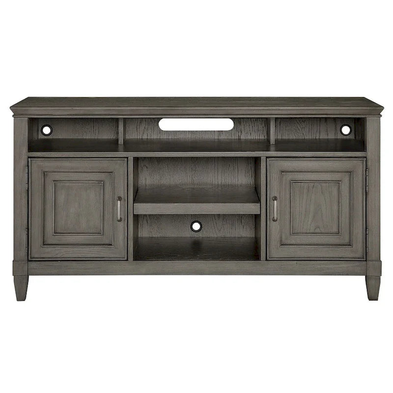 Meuble TV Origins by Alpine Newport en bois couleur pierre