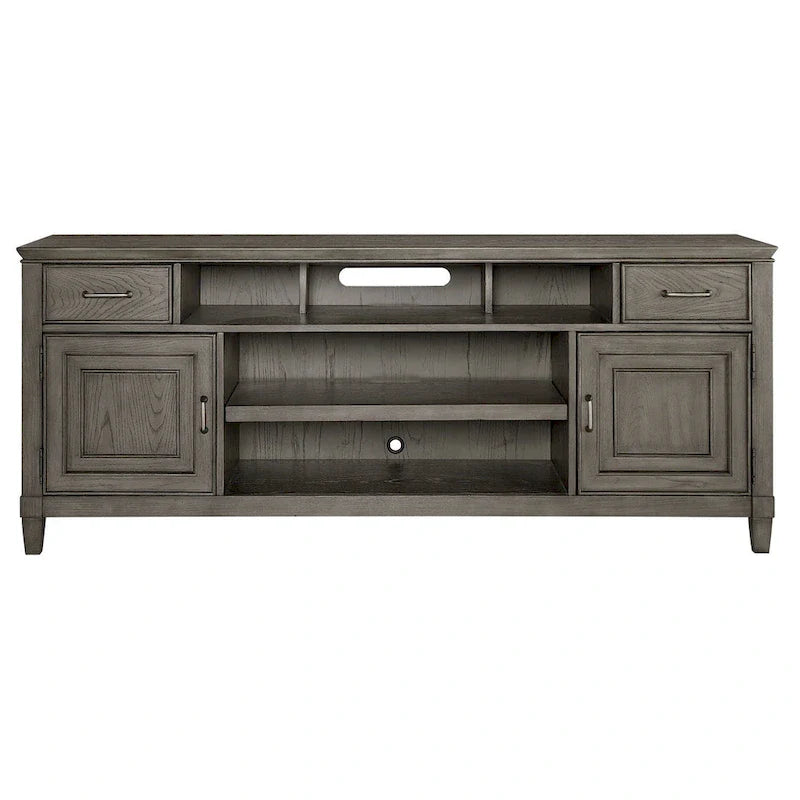 Meuble TV Origins by Alpine Newport en bois couleur pierre
