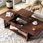 Table basse relevable en bois DH BASIC, 46 pouces