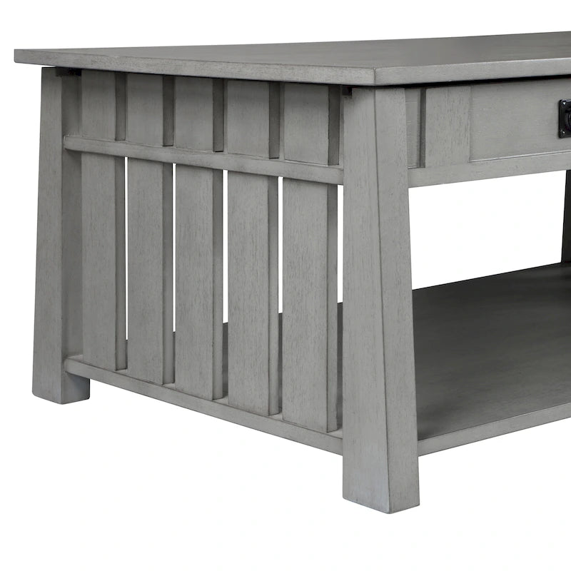 Table basse relevable en bois DH BASIC, 46 pouces
