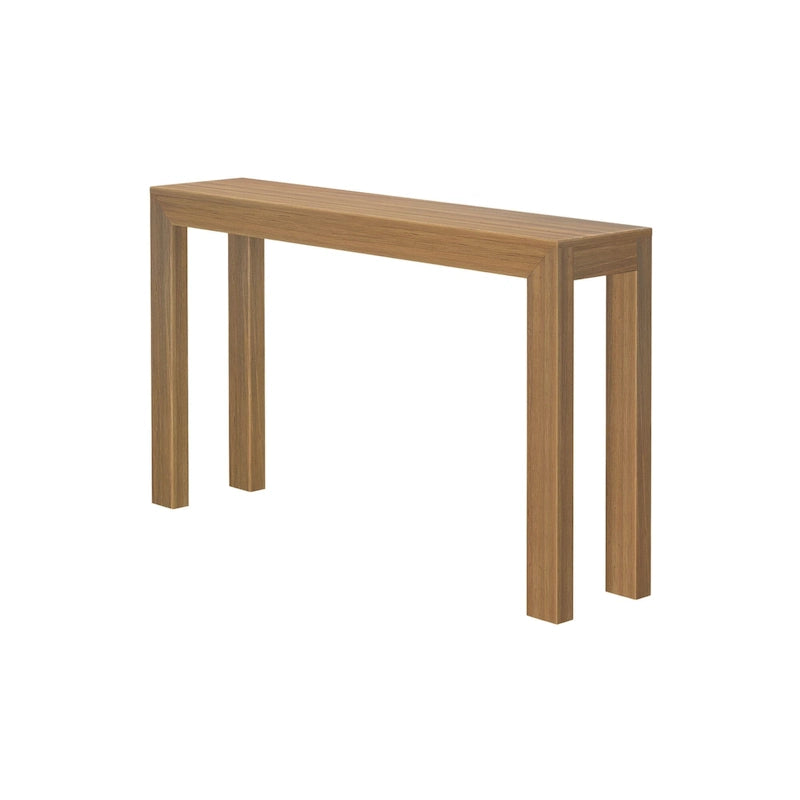 Console moderne en pin massif de 56 po, finition à faible teneur en COV, design minimaliste