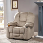 Christopher Knight Home Gannon Fauteuil club inclinable et pivotant en tissu