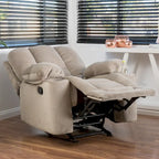 Christopher Knight Home Gannon Fauteuil club inclinable et pivotant en tissu