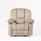 Christopher Knight Home Gannon Fauteuil club inclinable et pivotant en tissu