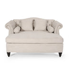 Chauffeuse double capitonnée 158,75 cm (L) x 148,60 cm (l) x 86,36 cm (H), Rembourrée, Accent de salon