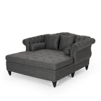 Chauffeuse double capitonnée 158,75 cm (L) x 148,60 cm (l) x 86,36 cm (H), Rembourrée, Accent de salon