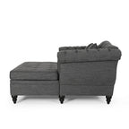 Chauffeuse double capitonnée 158,75 cm (L) x 148,60 cm (l) x 86,36 cm (H), Rembourrée, Accent de salon
