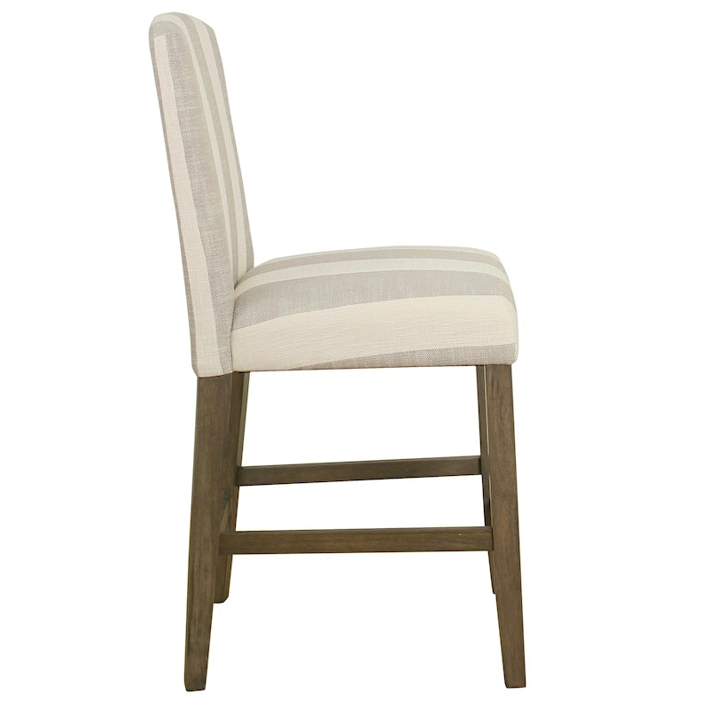 Tabouret de comptoir 24" avec dossier incurvé, assise rembourrée, tabouret de bar de cuisine