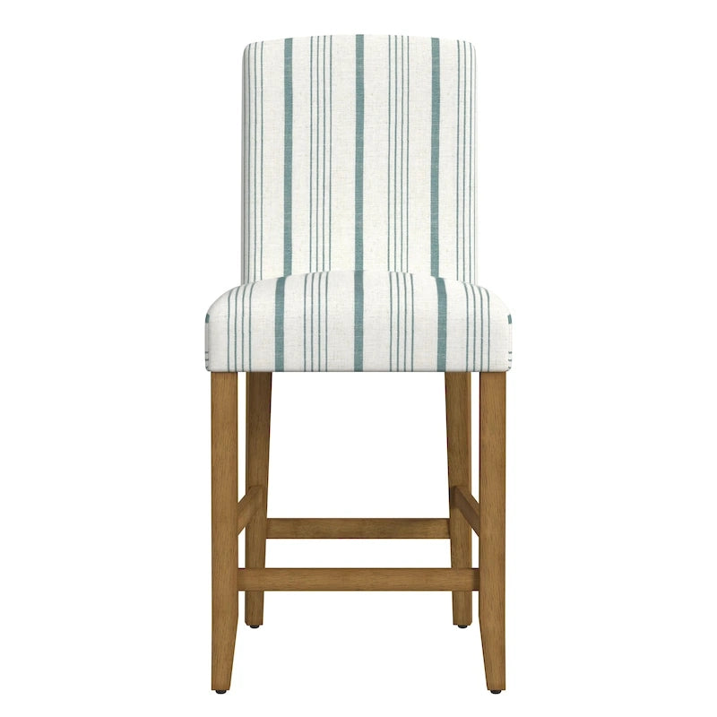 Tabouret de comptoir 24" avec dossier incurvé, assise rembourrée, tabouret de bar de cuisine