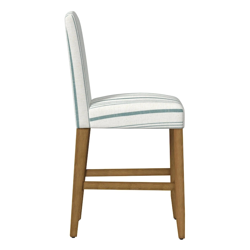 Tabouret de comptoir 24" avec dossier incurvé, assise rembourrée, tabouret de bar de cuisine