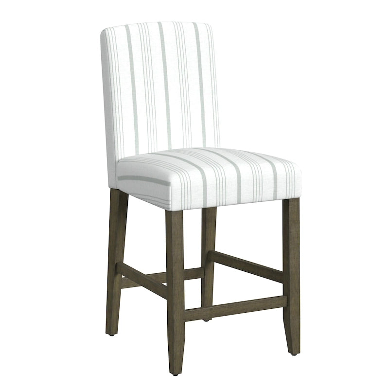 Tabouret de comptoir 24" avec dossier incurvé, assise rembourrée, tabouret de bar de cuisine