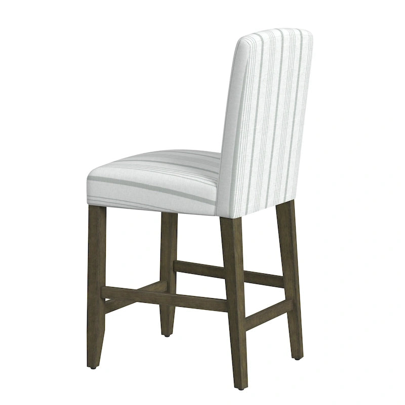 Tabouret de comptoir 24" avec dossier incurvé, assise rembourrée, tabouret de bar de cuisine