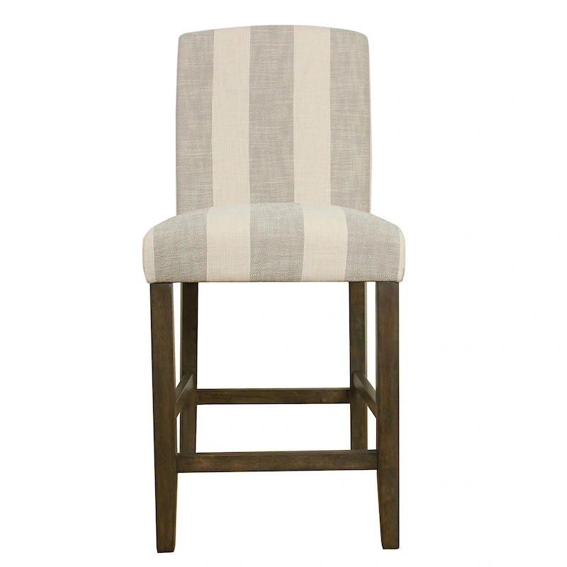 Tabouret de comptoir 24" avec dossier incurvé, assise rembourrée, tabouret de bar de cuisine