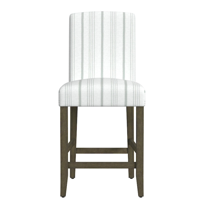 Tabouret de comptoir 24" avec dossier incurvé, assise rembourrée, tabouret de bar de cuisine