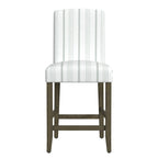 Tabouret de comptoir 24" avec dossier incurvé, assise rembourrée, tabouret de bar de cuisine
