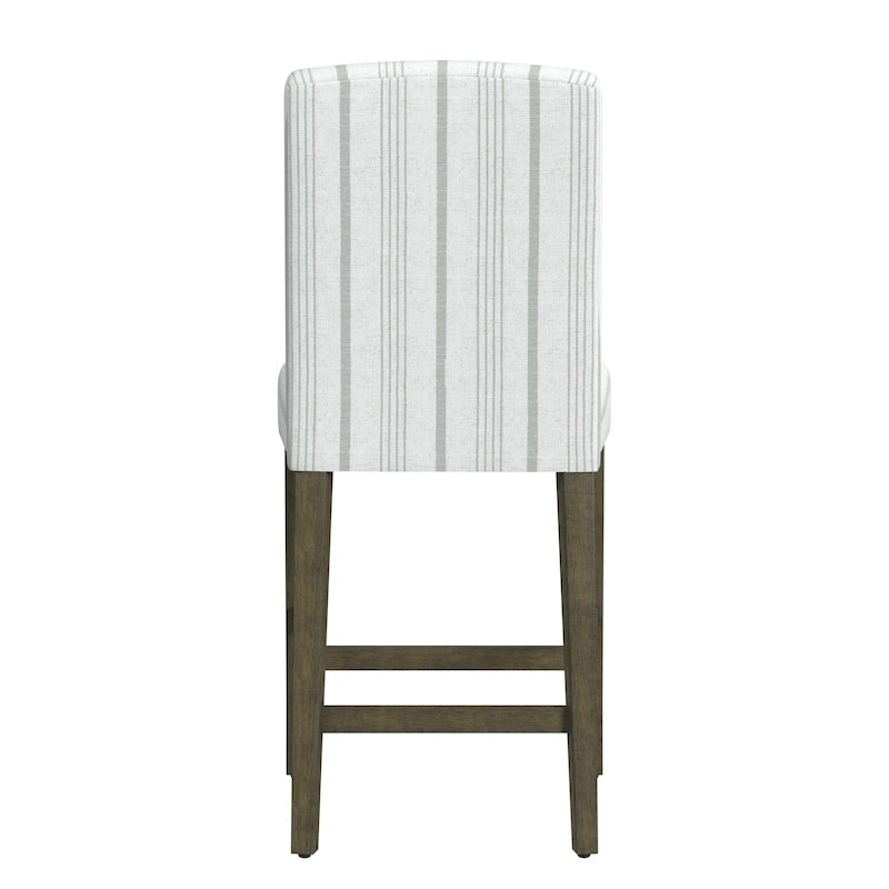 Tabouret de comptoir 24" avec dossier incurvé, assise rembourrée, tabouret de bar de cuisine