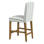 Tabouret de comptoir 24" avec dossier incurvé, assise rembourrée, tabouret de bar de cuisine
