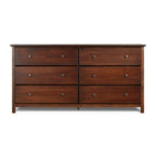 Bahut en bois massif 64" x 35,75", portes vitrées ou en bois au choix, meuble de rangement pour salle à manger