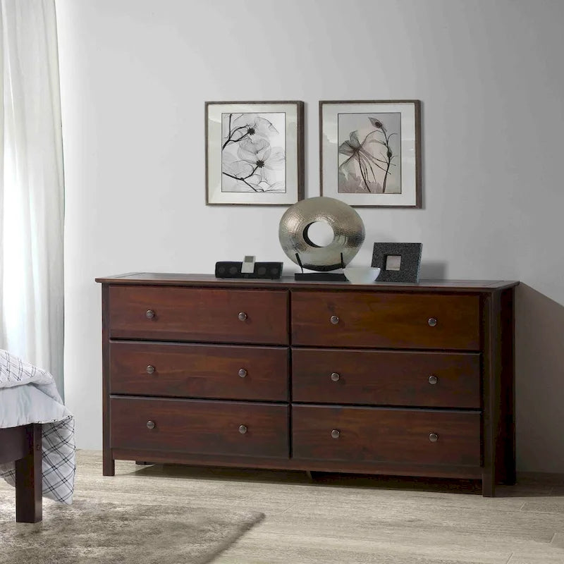 Bahut en bois massif 64" x 35,75", portes vitrées ou en bois au choix, meuble de rangement pour salle à manger