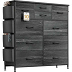 Commode à 10 tiroirs en tissu Meuble de rangement Tour de rangement pour placard Chambre