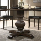 Table de salle à manger ronde avec pied central Roundhill Furniture Havre - N/A