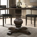 Table de salle à manger ronde avec pied central Roundhill Furniture Havre - N/A