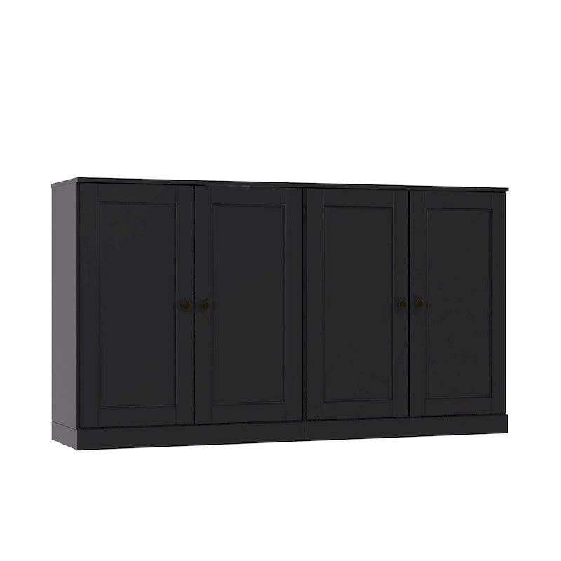 Tête de lit en bois à panneau cannelé de 62,4 pouces, fixation murale, style bohème de ferme moderne