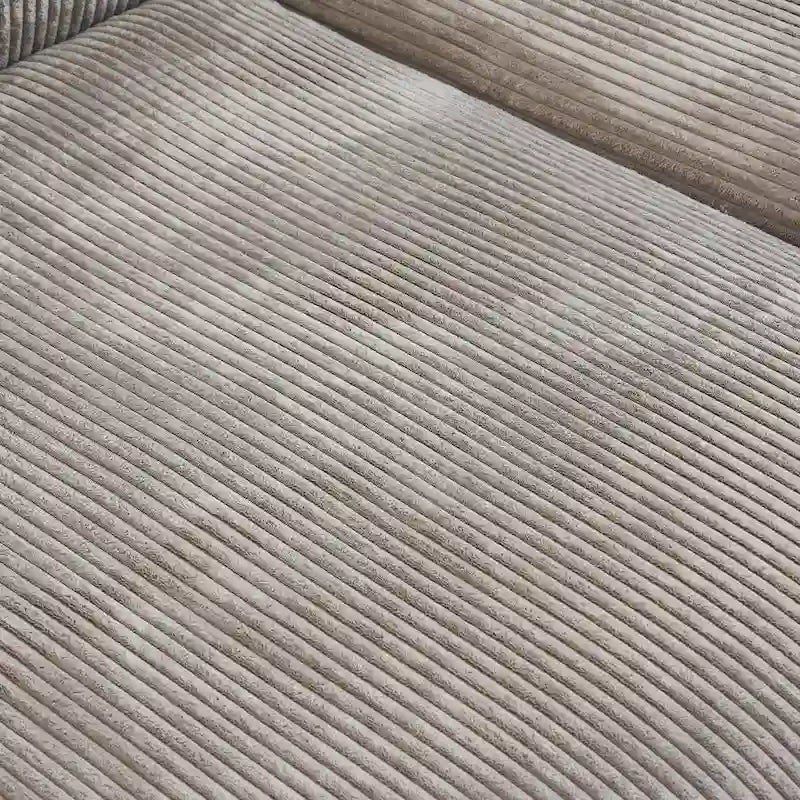 Canapé d'angle modulable 141,73 po, en velours côtelé en forme de U avec ottomans