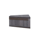 Meuble TV d'angle flottant de 47", 3 étagères, style transitionnel, support mural peu encombrant