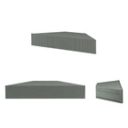 Meuble TV d'angle flottant de 47", 3 étagères, style transitionnel, support mural peu encombrant