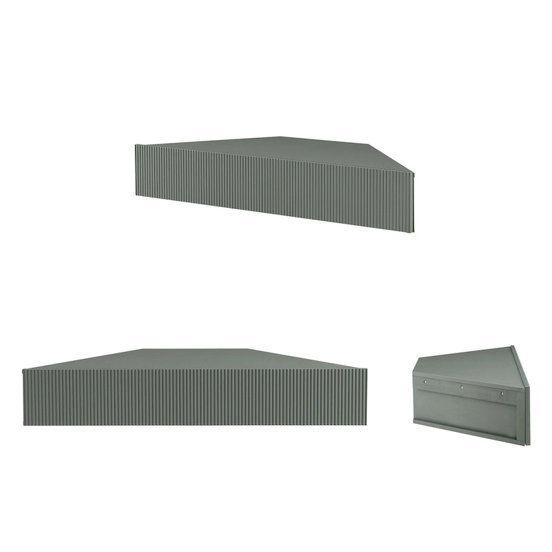 Meuble TV d'angle flottant de 47", 3 étagères, style transitionnel, support mural peu encombrant