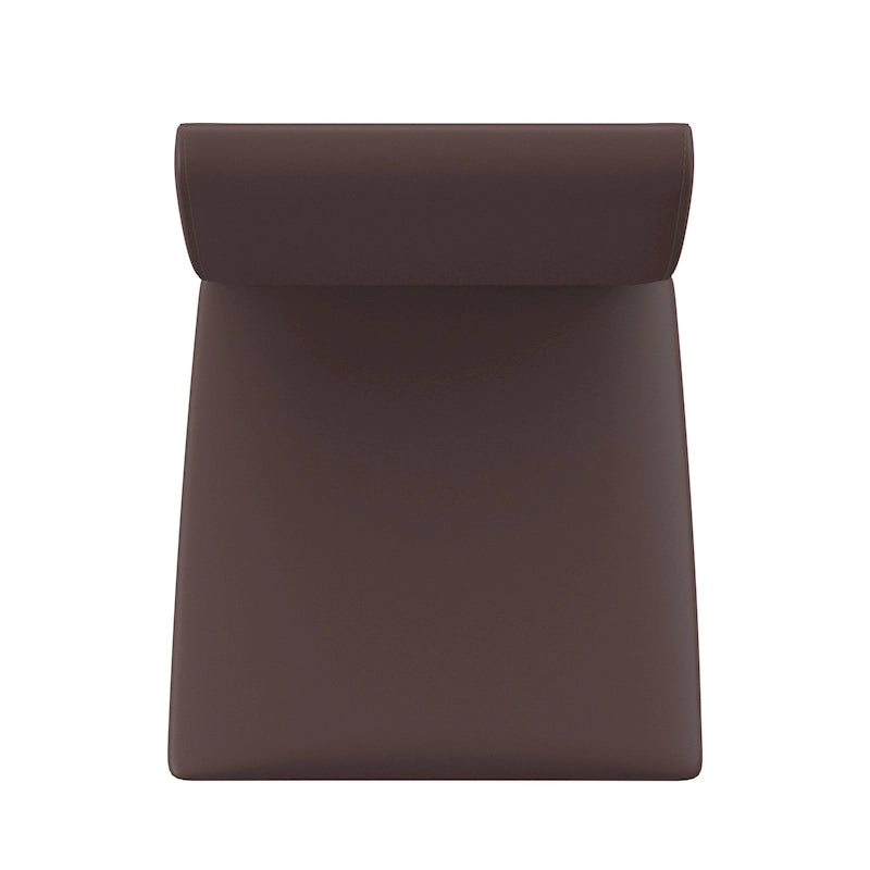 Lot de 2 chaises de salle à manger rembourrées, cadre en métal espresso, assise rembourrée, style moderne