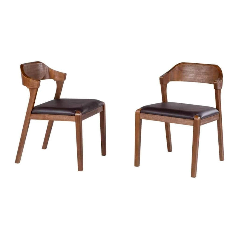 Chaise de salle à manger en bois Rasmus Mid Century