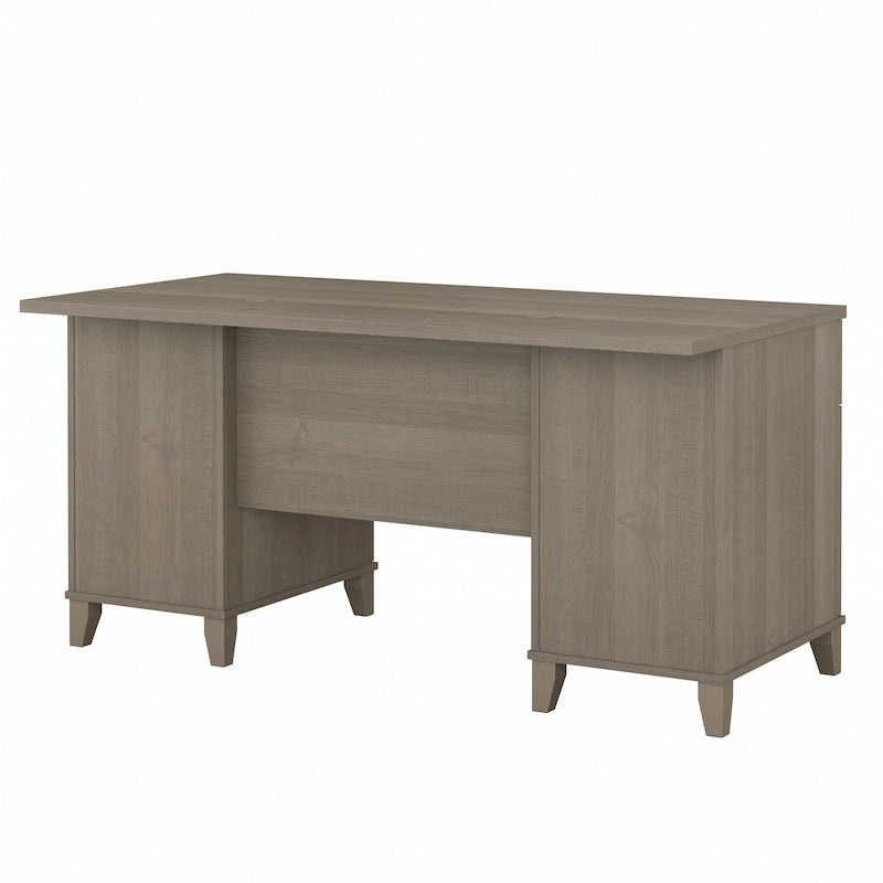 Bureau d'ordinateur de 152 cm avec tiroirs, bureau d'écriture pour bureau à domicile, plusieurs options de finition