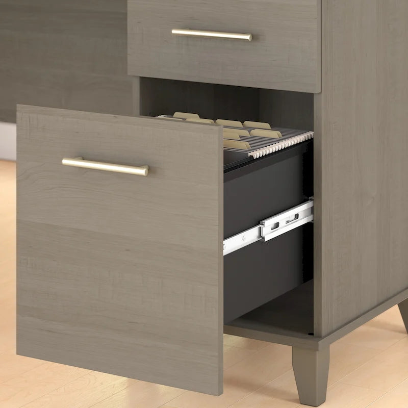 Bureau d'ordinateur de 152 cm avec tiroirs, bureau d'écriture pour bureau à domicile, plusieurs options de finition