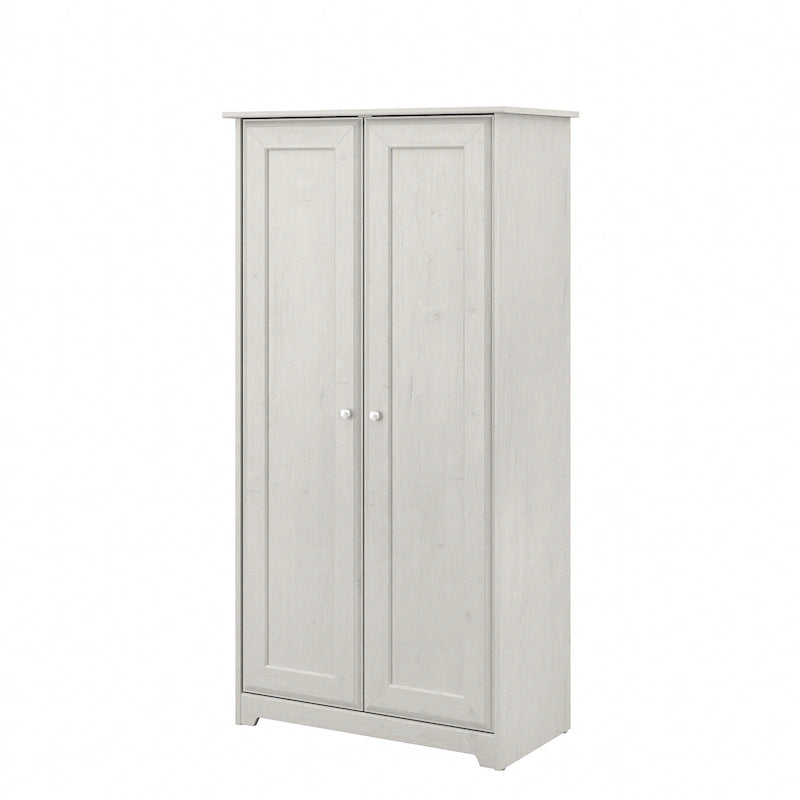 Meuble de rangement haut 79,8 cm (L) x 41,4 cm (l) x 155,2 cm (H), finition chêne expresso, étagères réglables